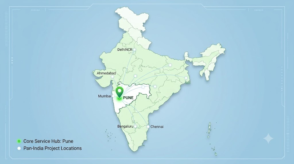 Environmental services company service areas across India